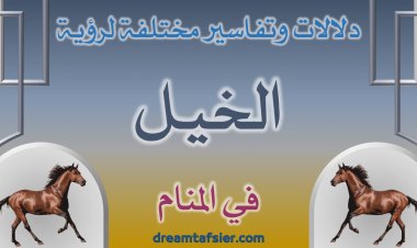 دلالات وتفاسير مختلفة لرؤية الخيل (الحصان) في المنام
