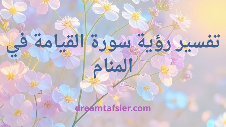 تفسير رؤية سورة القيامة في المنام