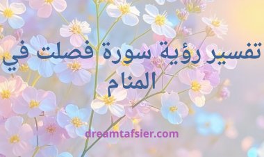 تفسير رؤية سورة فصلت في المنام