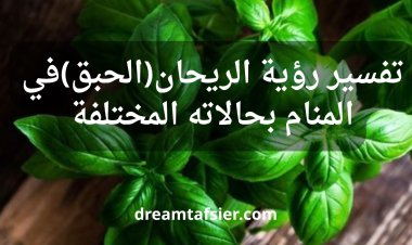 تفسير رؤية الحبق (الريحان) في المنام بجميع حالاته: الأخضر، البذور، الزراعة، الشجرة، والرائحة